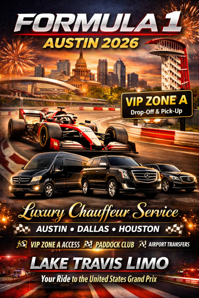 Lake Travis Limo – Official Sponsor Offer for Formula 1 United States Grand Prix 2026 Transportation
